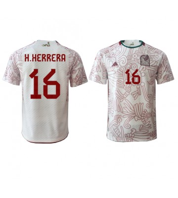 Lacne Muži Futbalové dres Mexiko Hector Herrera #16 MS 2022 Krátky Rukáv - Preč